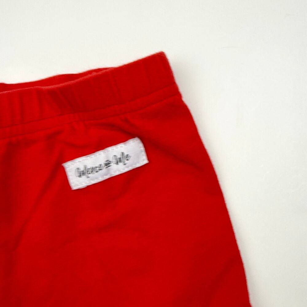 Merce & Me Red Ruffle Shorts - Picture 3 of 5